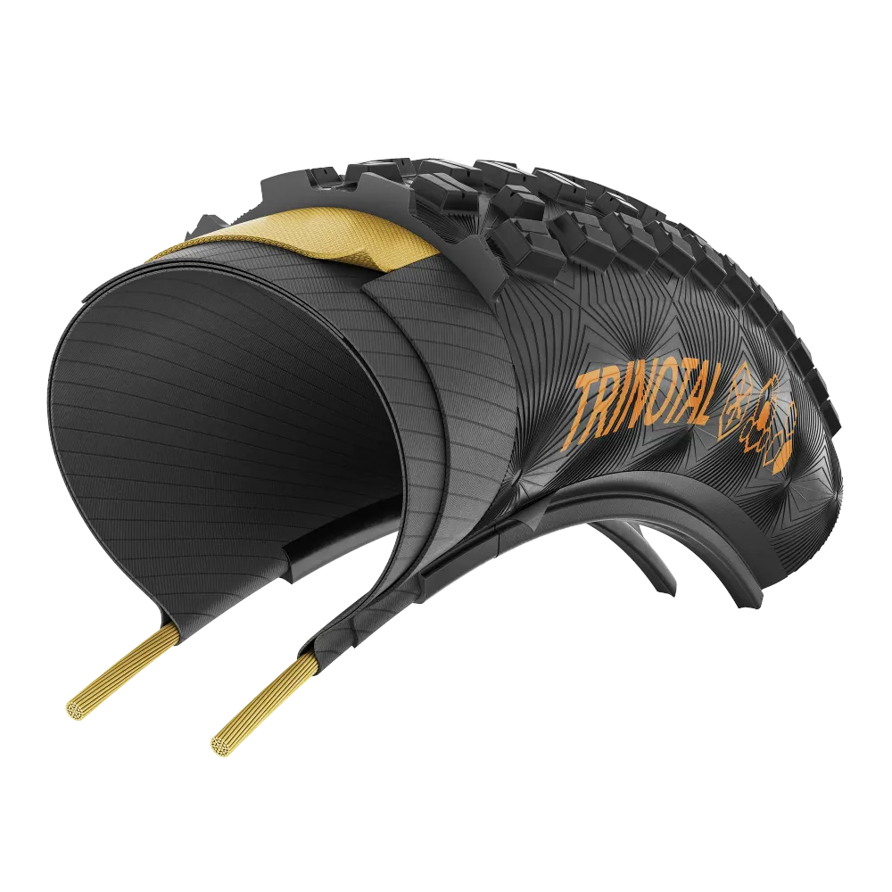 CONTINENTAL TRINOTAL Trail Grip 29x2.40 Tubeless Ready Zachte Zwarte band