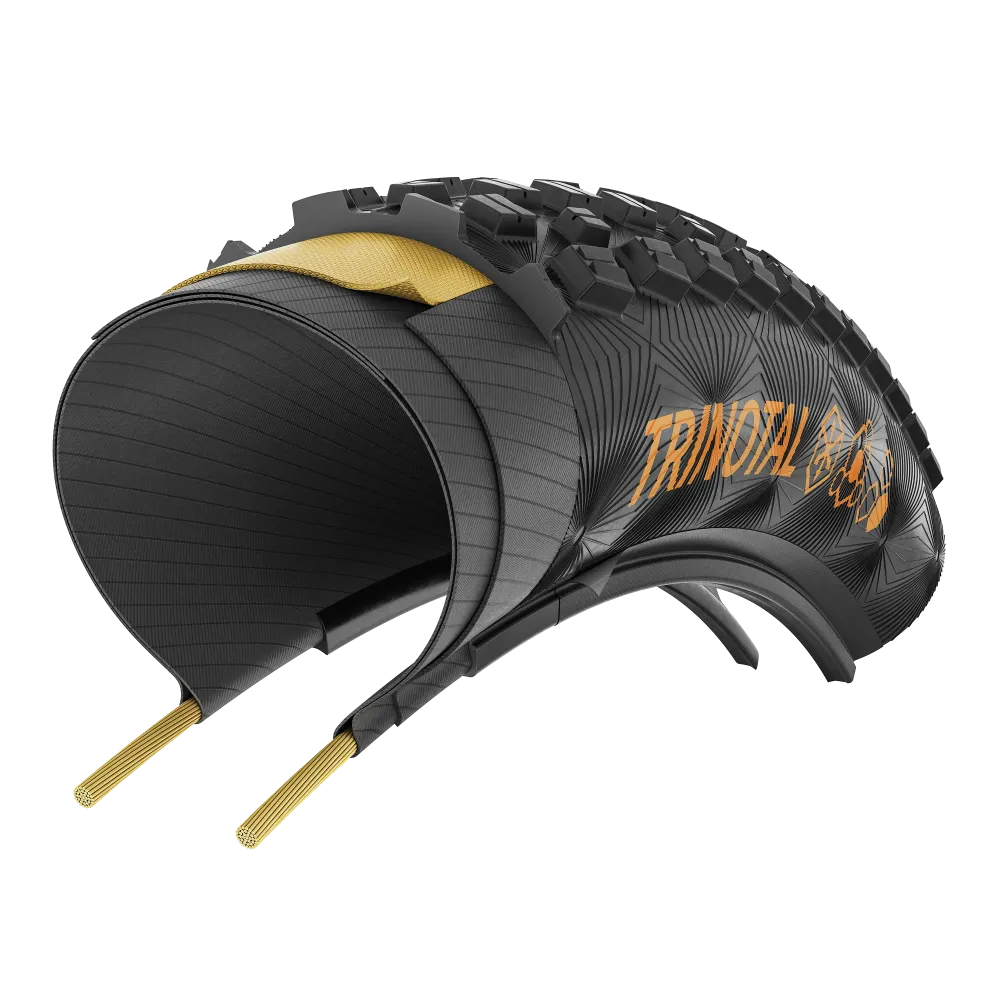 CONTINENTAL TRINOTAL Trail Rapid 29x2.40 Tubeless Ready Soft Black band