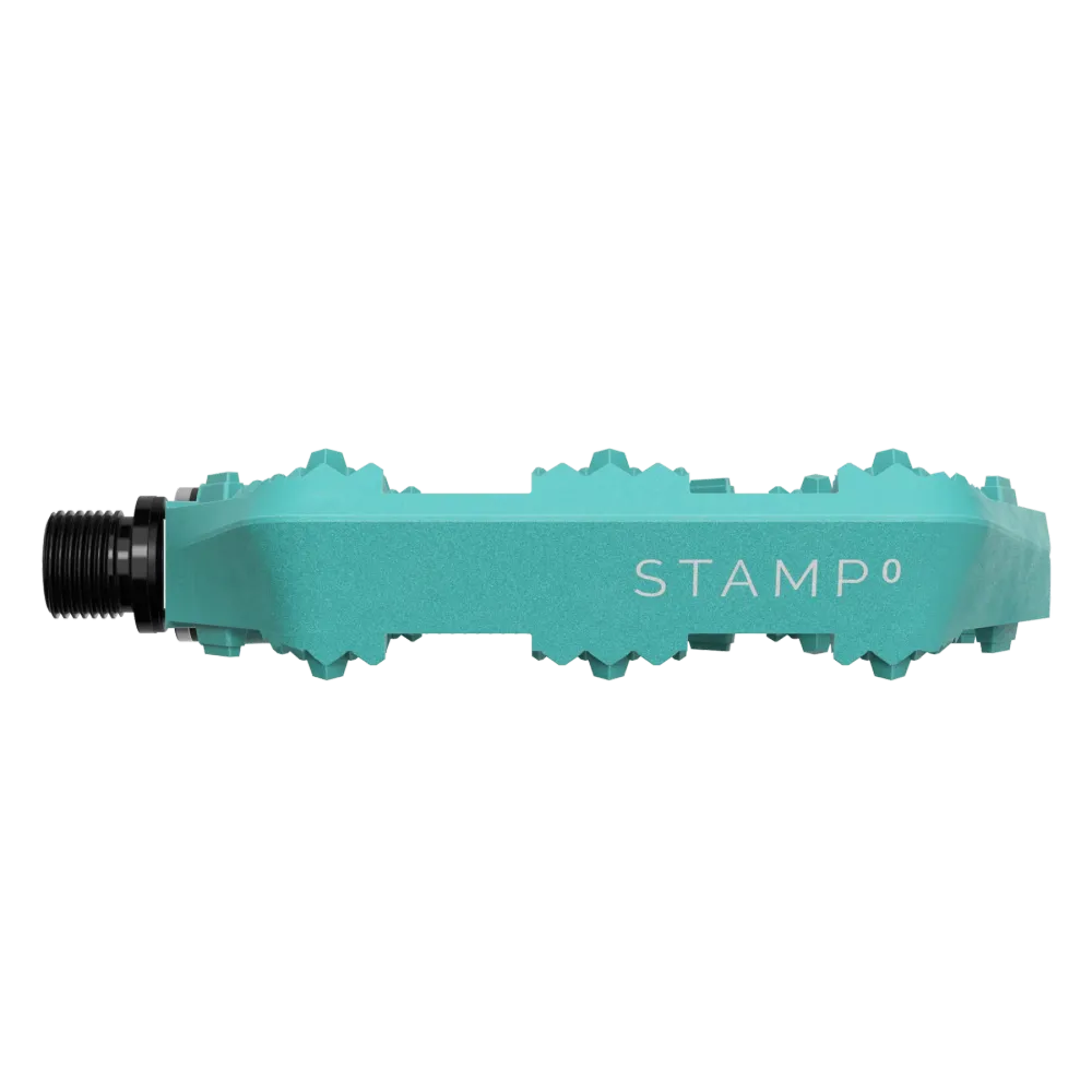 CRANKBROTHERS STAMP 0 Kleine platte pedalen Turquoise