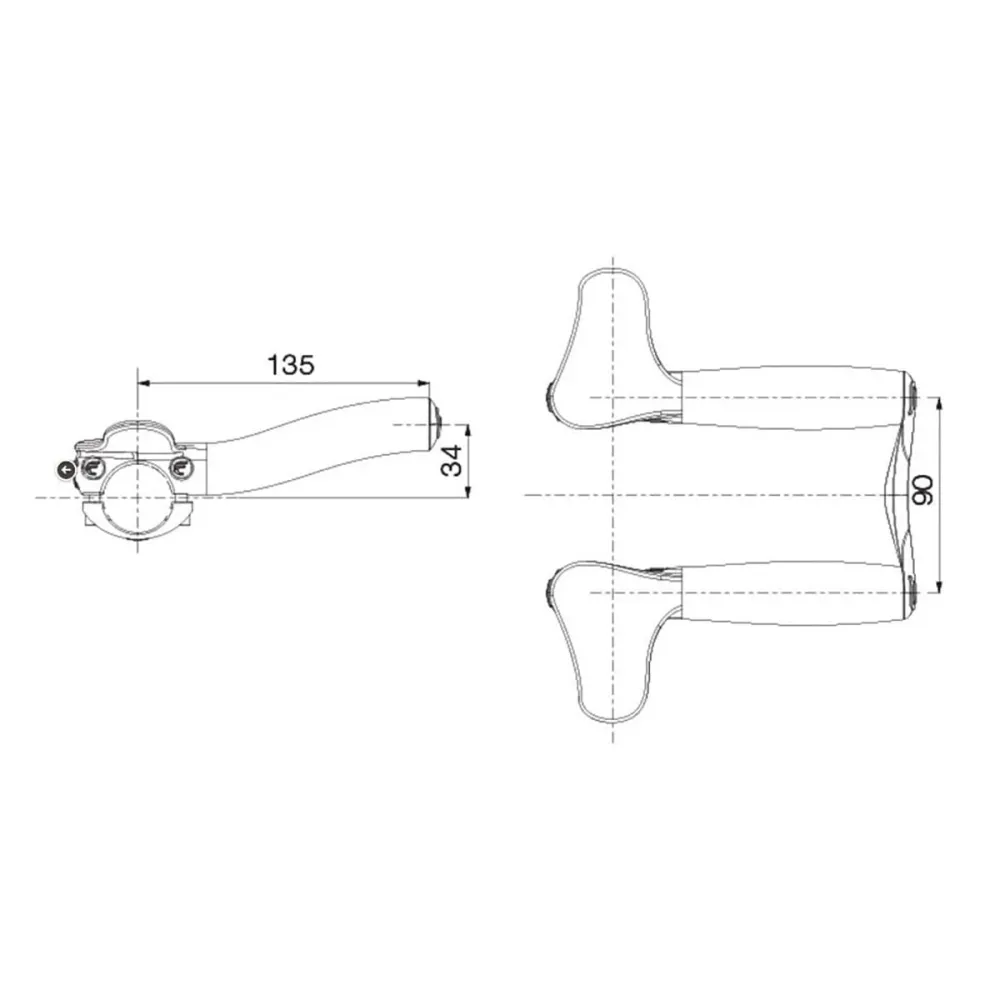 DEDA CARBON BLAST stuurverlenging
