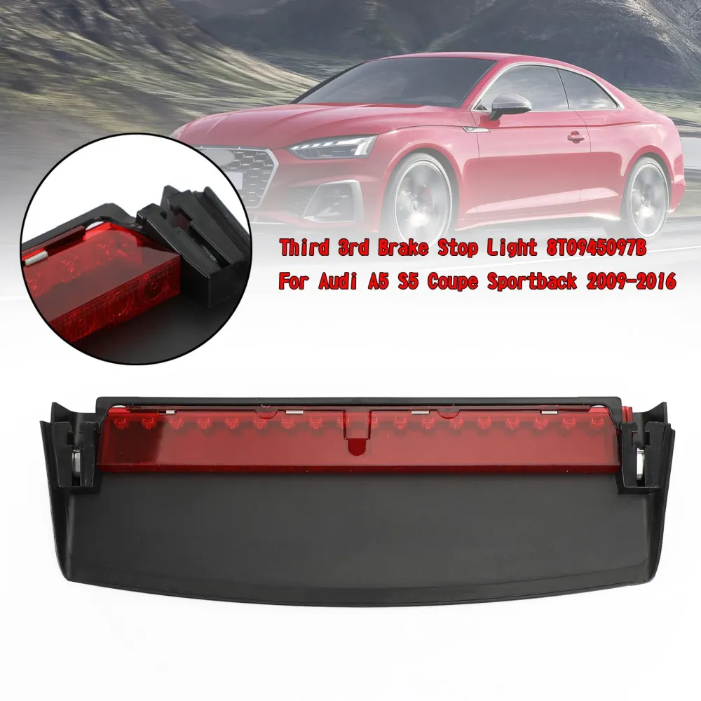 Derde 3e remstoplicht 8T0945097B voor 4-deurs Audi A5/S5 Coupe/Sportback 2008 - 2017