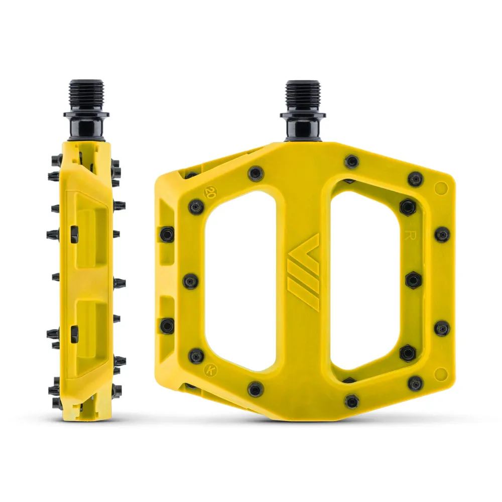 DMR V11 vlakke pedalen Geel