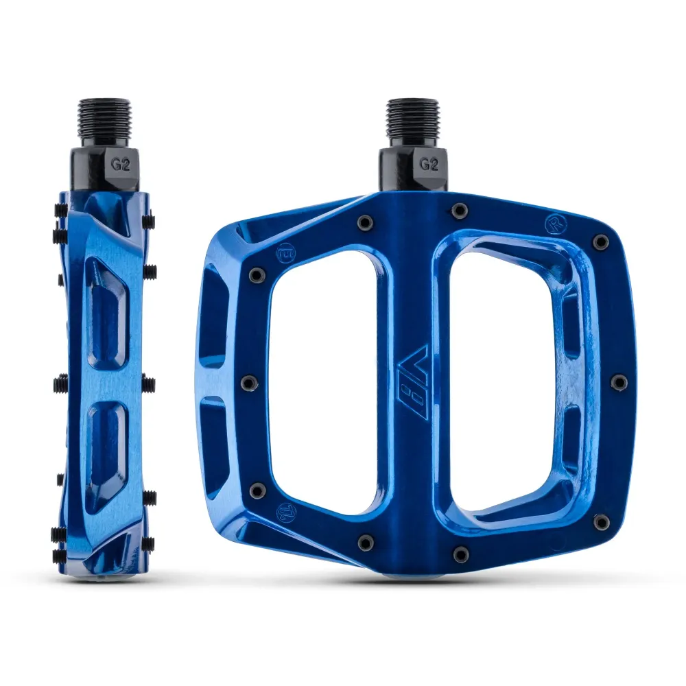 DMR V8 vlakke pedalen Blauw