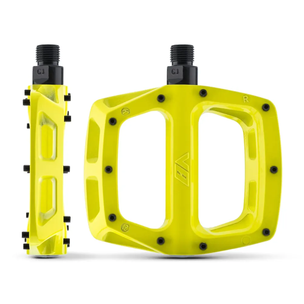 DMR V8 Vlakke Pedalen Geel