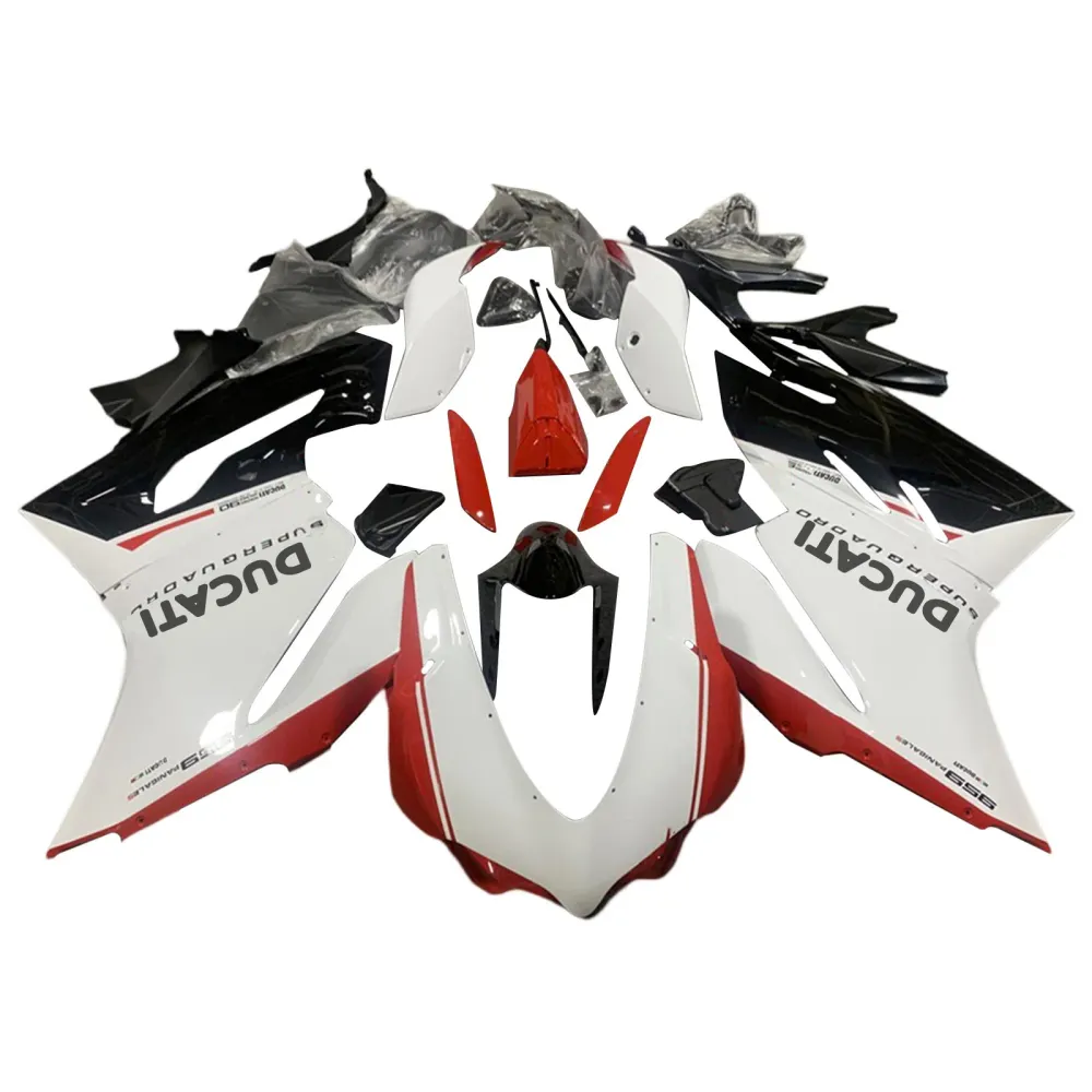 Amotopart 2015-2020 Ducati 1299 959 Red & White Style4 Fairing Kit