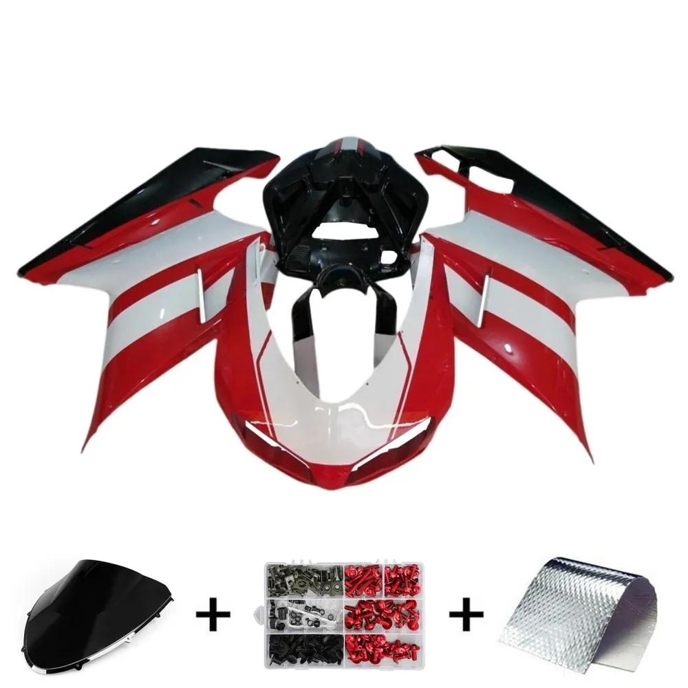 Amotopart alle jaren Ducati 1098 1198 848 Red & White Style 1 Koningskit