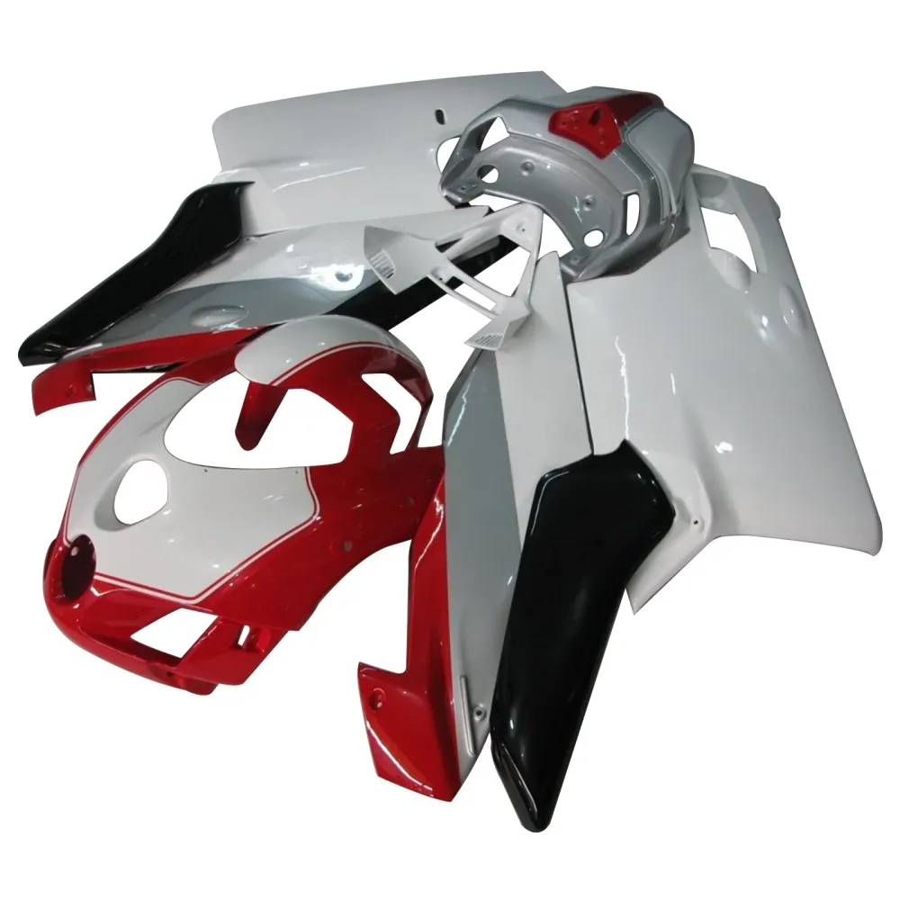 Amotopart Ducati 999 749 2005 2006 Red & White Style3 Fairing Kit