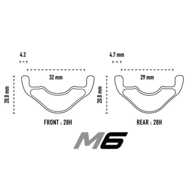 ENVE M6 29" 29mm achtervelg