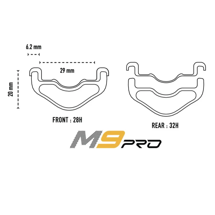 ENVE M9 PRO 29" 29mm achtervelg