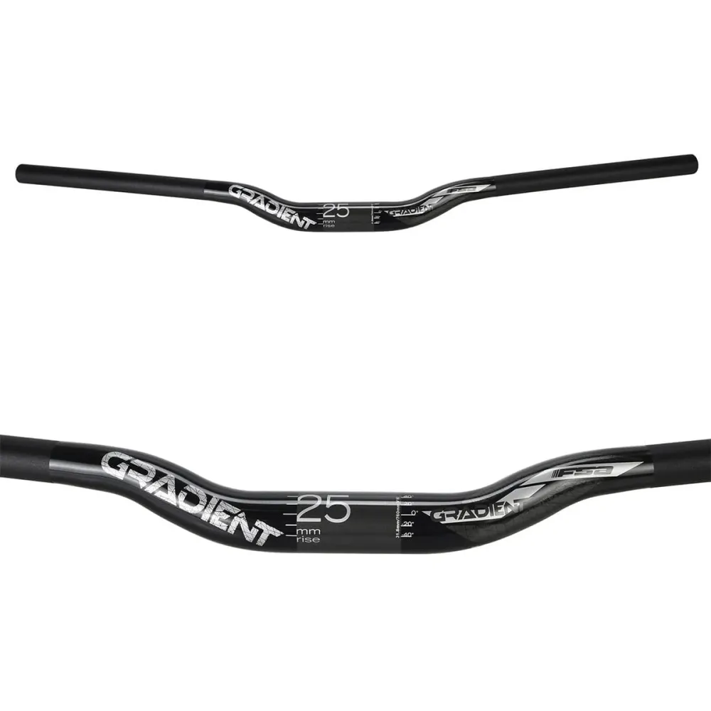 FSA GRADIENT Aluminium Rise 25mm 31,8/760mm Zwart stuur