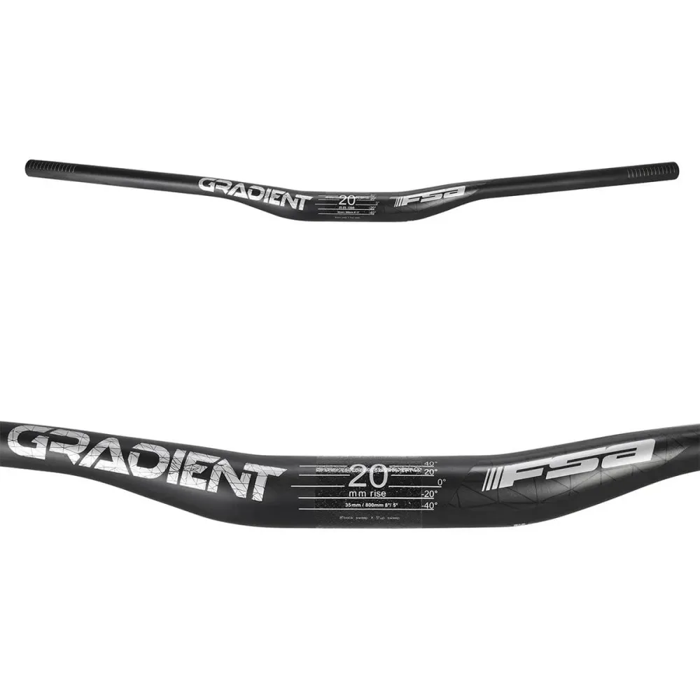 FSA GRADIENT Carbon Rise 20mm 35/800mm Zwart stuur