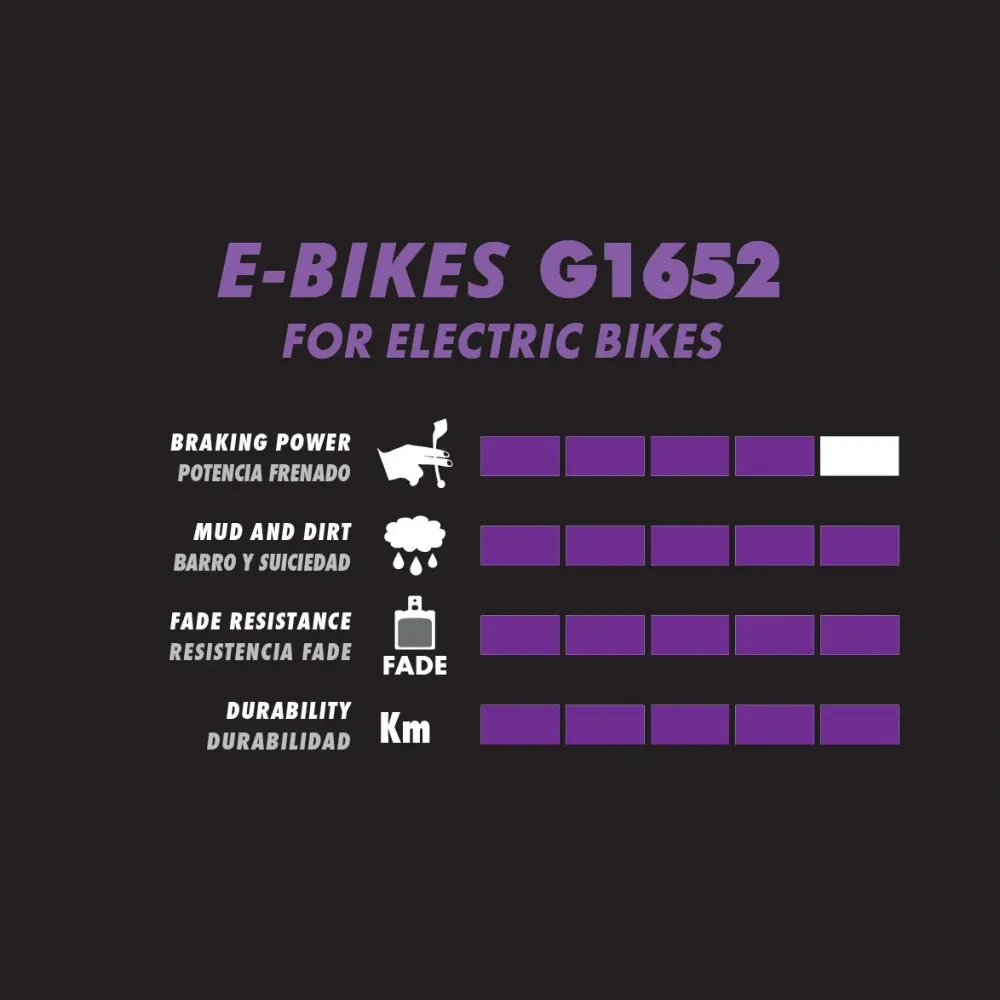GALFER E-bike Magura MT5 / MT7 semi-metalen remblokken (4 zuigers)