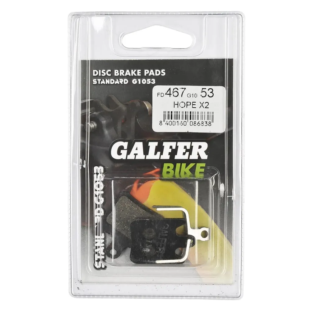 Halfmetalen inzetstukken GALFER PERFORMANCE Hope X2