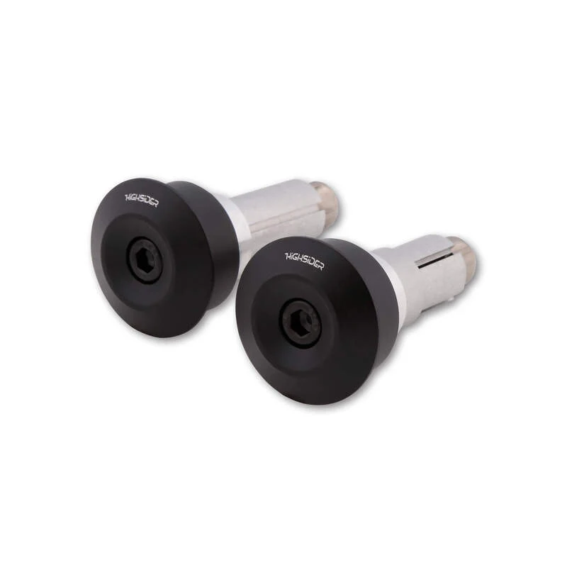 HIGHSIDER pro Dot-Blast Handlebar Ends Black (Pair)