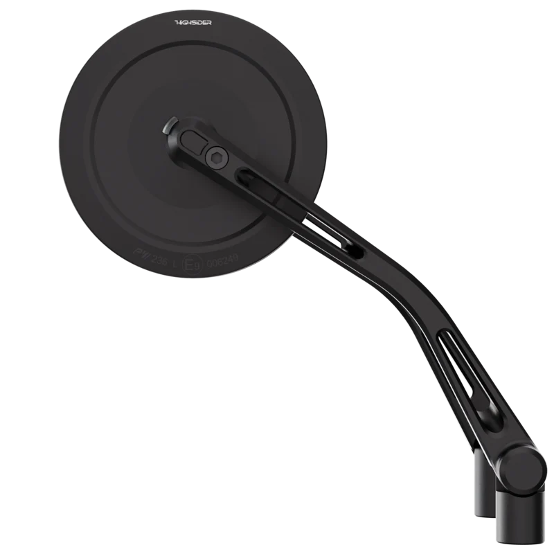 HIGHSIDER pro Handlebar Mirror Montana-Slim Black (Pair)