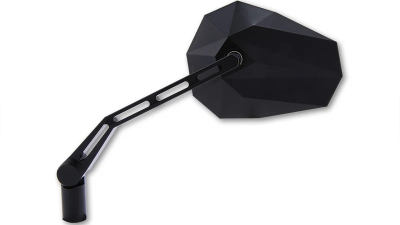 HIGHSIDER pro Handlebar Mirror Stealth-X1 Black (Pair)