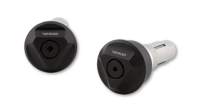 HIGHSIDER pro Tetra Handlebar Ends Black (Pair)