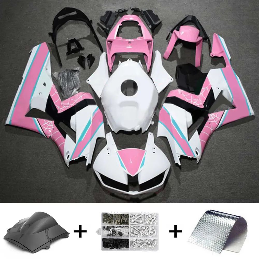 Amotopart 13-26 US-versie. & 13-23 Europese versie F5 CBR600RR Honda Wit&Pinkt Kuipset