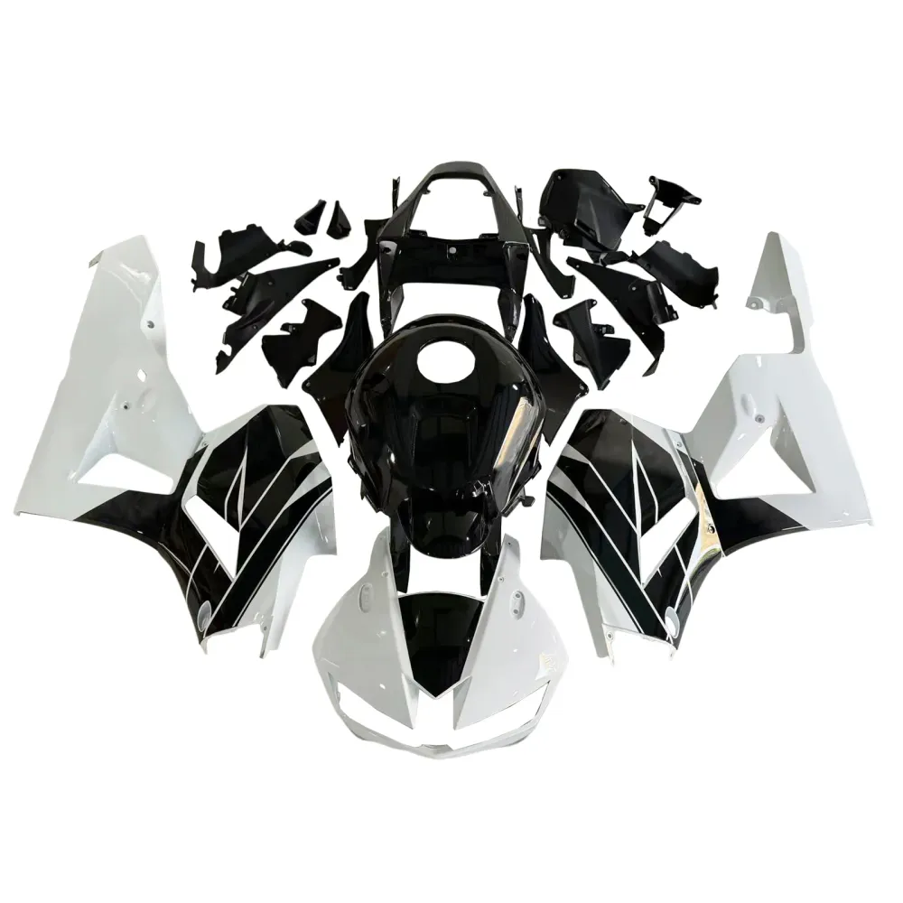 Amotopart 13-26 US-versie. & 13-23 Europese versie Honda CBR600 Kuip Wit&BLack Style2-kit