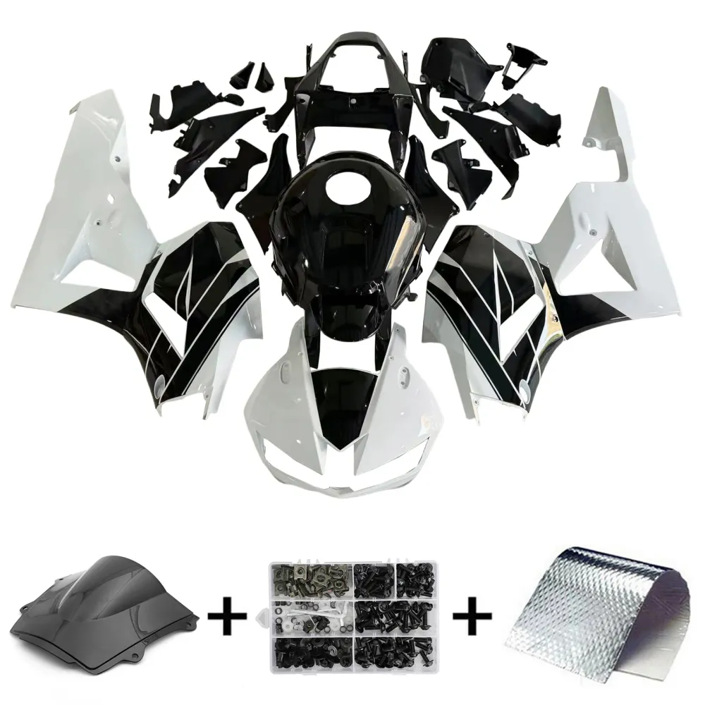 Amotopart 13-26 US-versie. & 13-23 Europese versie Honda CBR600 Kuip Wit&BLack Style2-kit