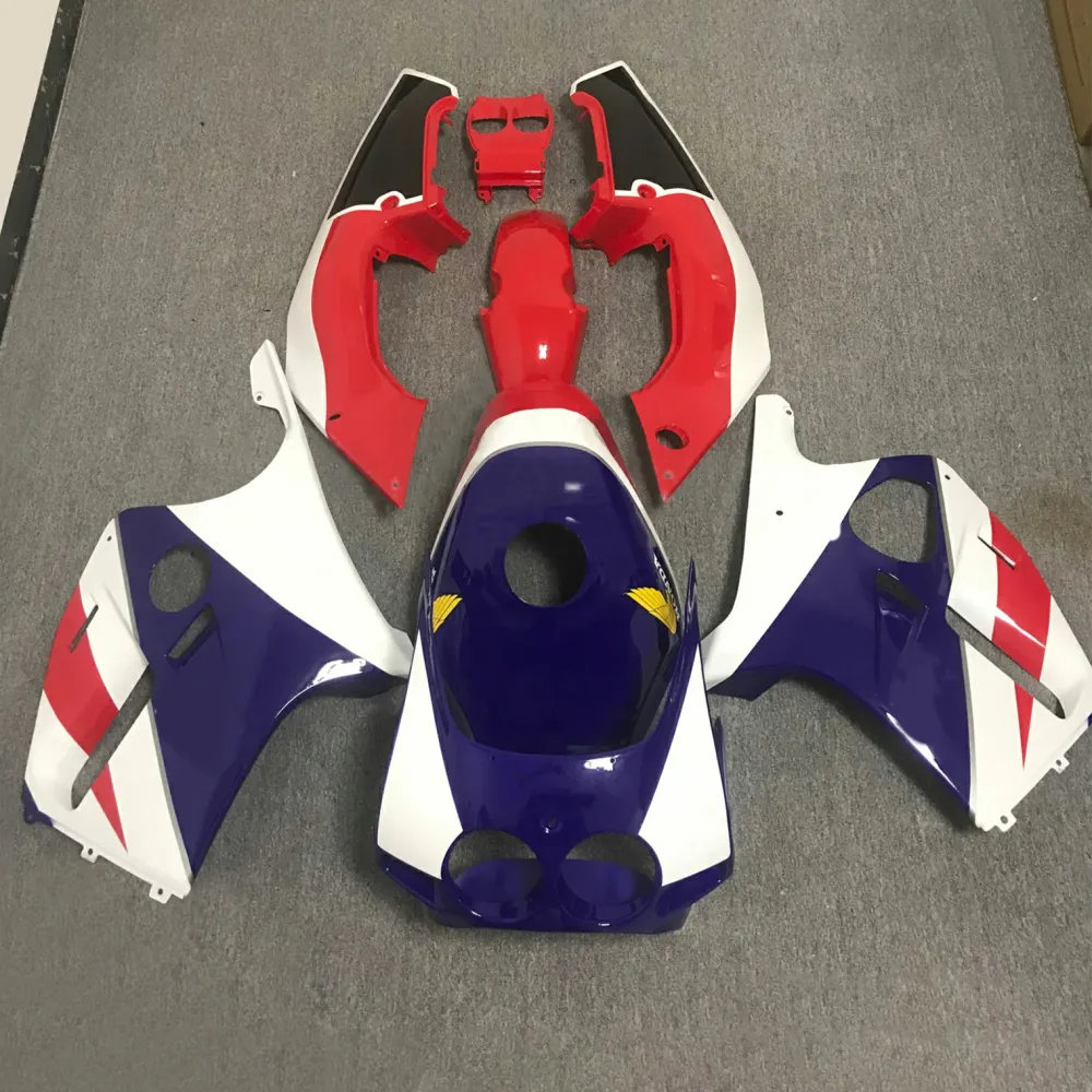 Amotopart 1990-1998 CBR250RR MC22 Honda Red & Blue Style1 Fairing Kit