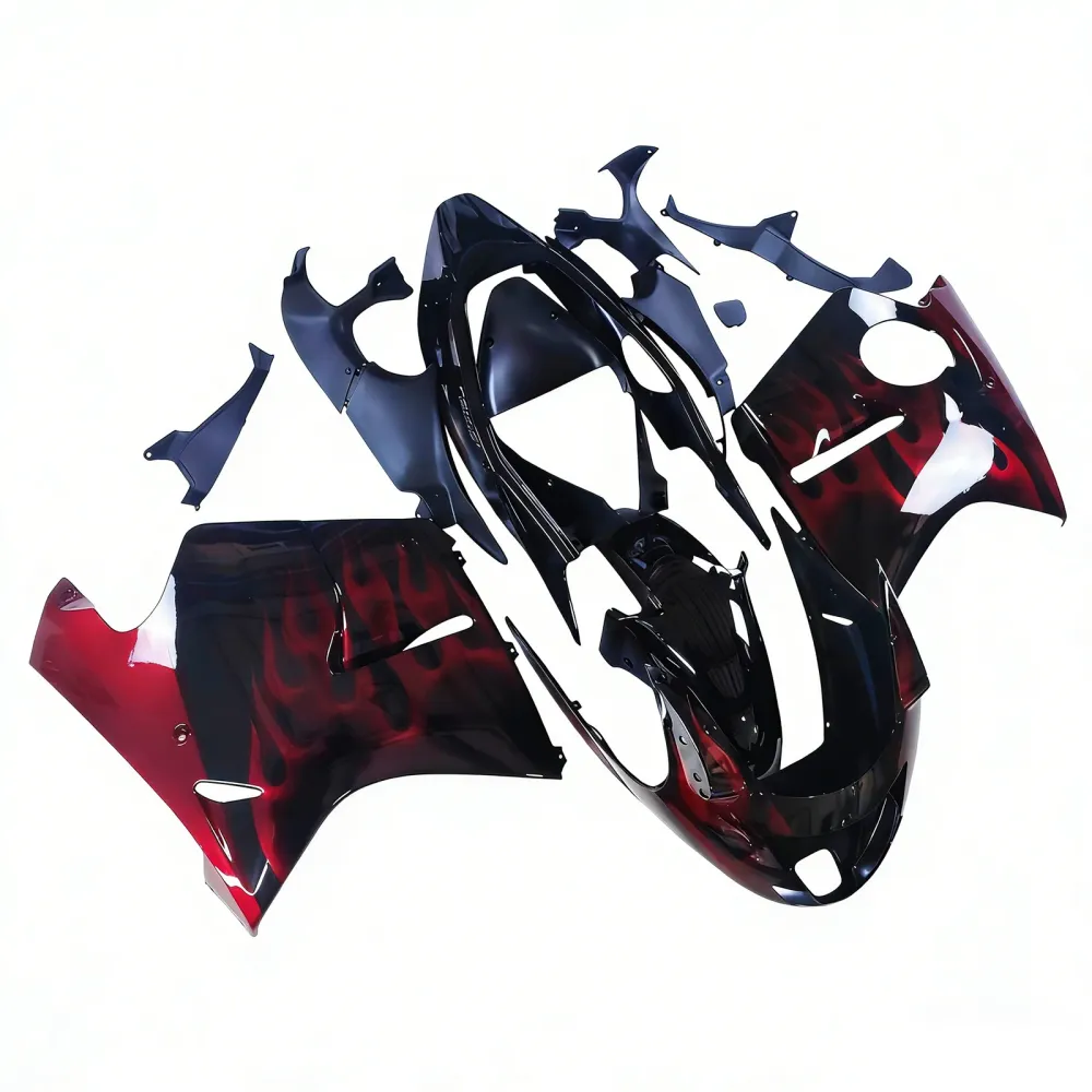 Amotopart 1996-2007 CBR1100XX SuperBlackBird Honda Rood&Bontbrekende kuipset