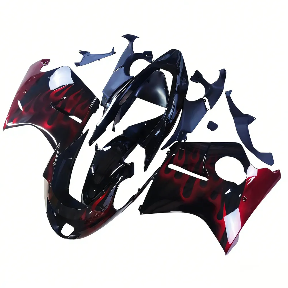 Amotopart 1996-2007 CBR1100XX SuperBlackBird Honda Rood&Bontbrekende kuipset