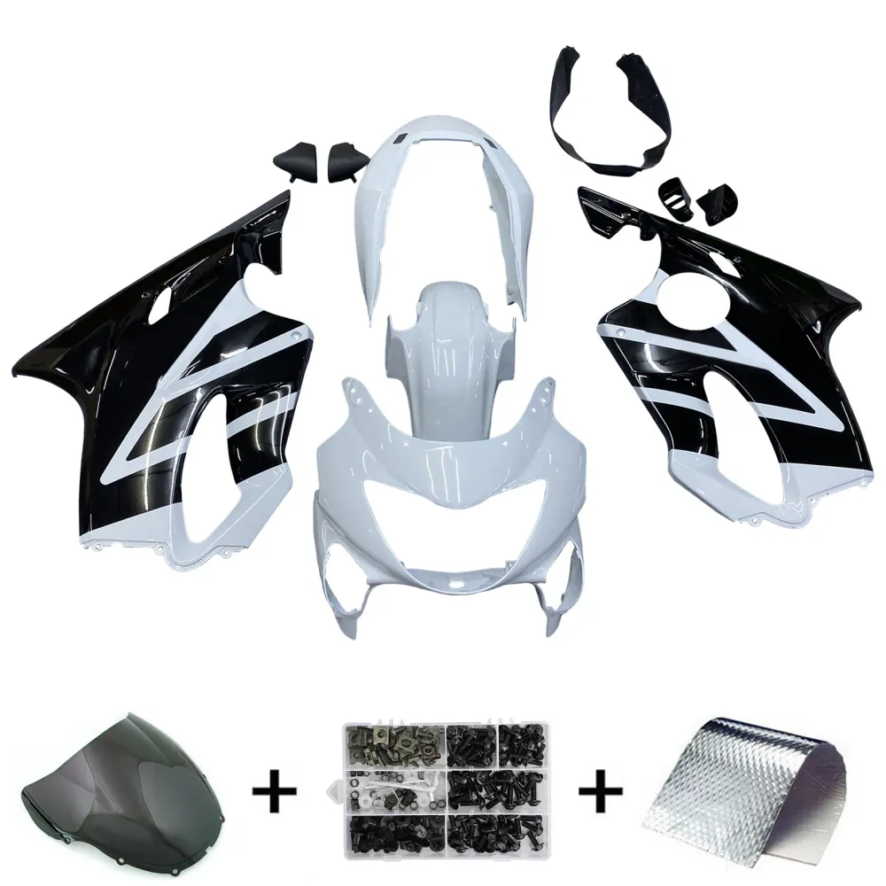 Amotopart 1999-2000 CBR600 F4 Honda White & Black Fairing Kit