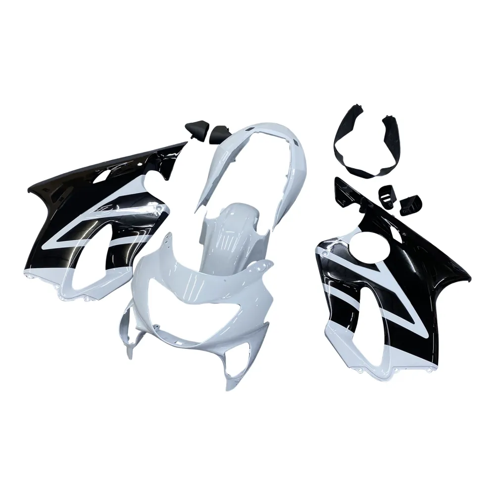 Amotopart 1999-2000 CBR600 F4 Honda White & Black Fairing Kit