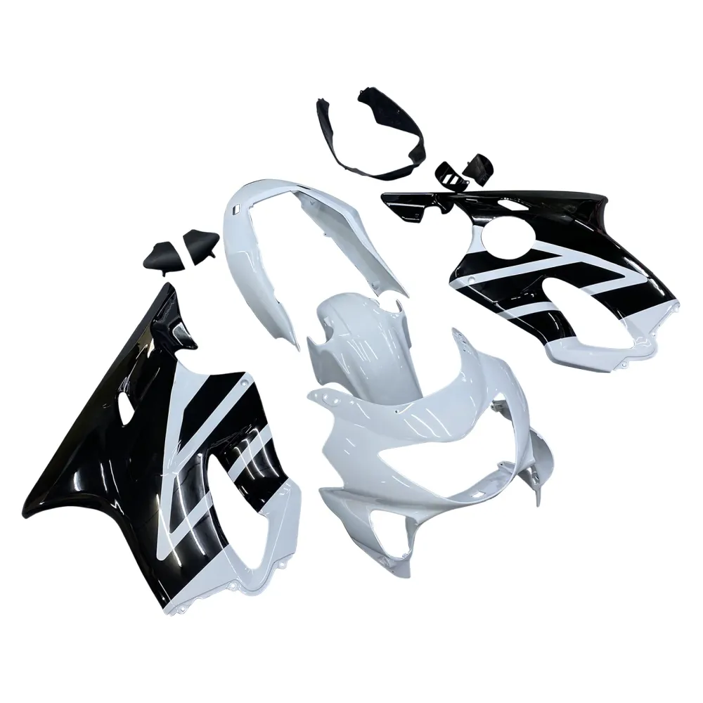 Amotopart 1999-2000 CBR600 F4 Honda White & Black Fairing Kit