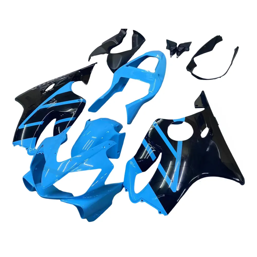 Amotopart 2001-2003 Honda CBR600F4i Fairing Blue & Black Kit