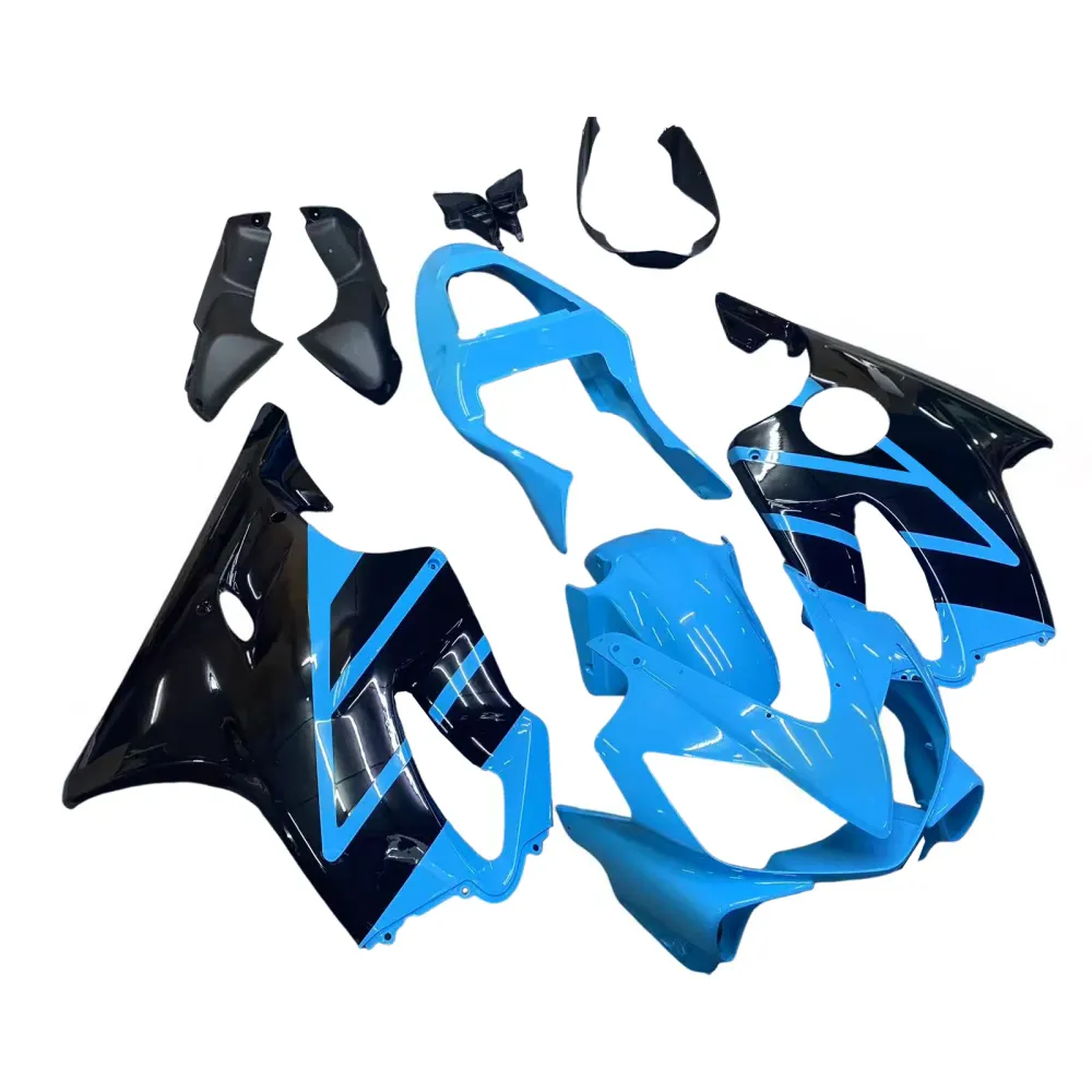 Amotopart 2001-2003 Honda CBR600F4i Fairing Blue & Black Kit
