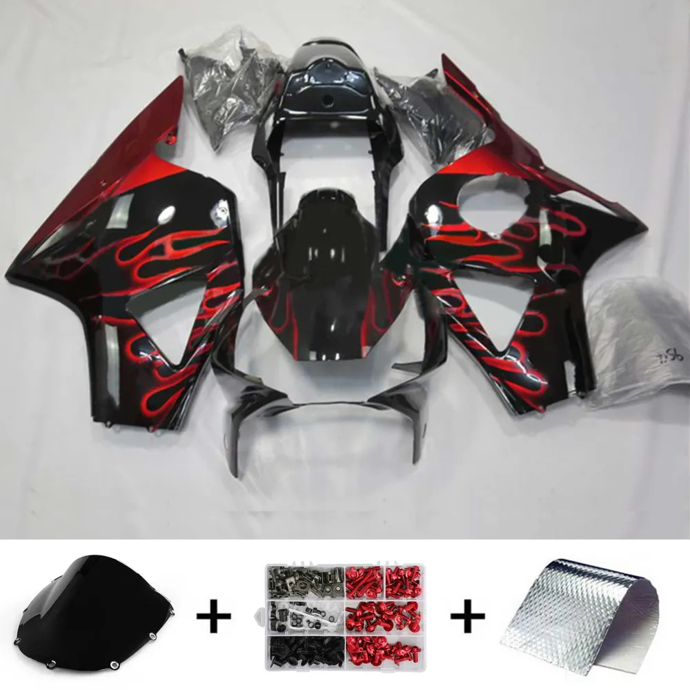 Amotopart 2002-2003 CBR 954 Honda Black & Red Fairing Kit