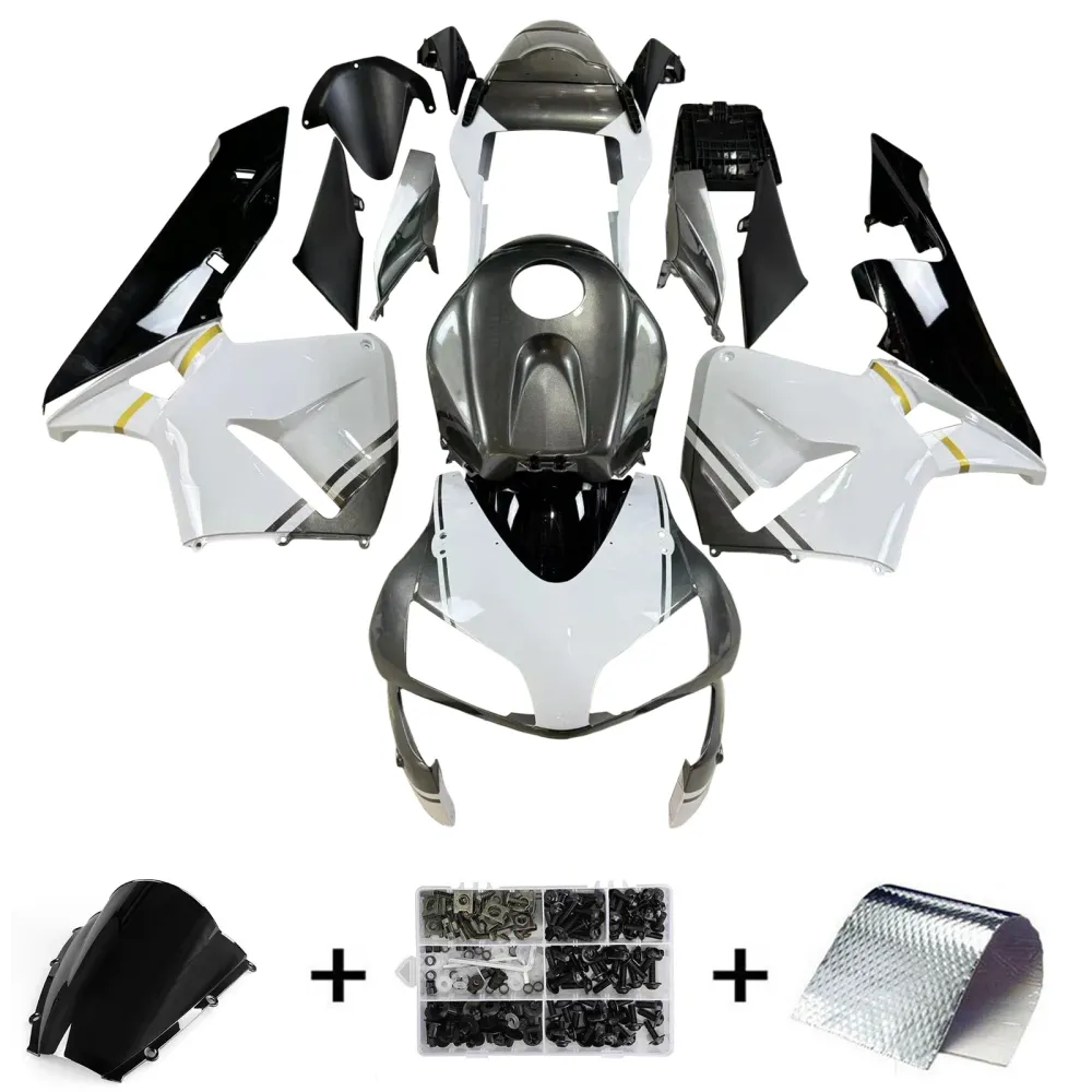 AMOTOPART 2003-2004 HONDA CBR600RR KUILING ZWART-WIT KIT