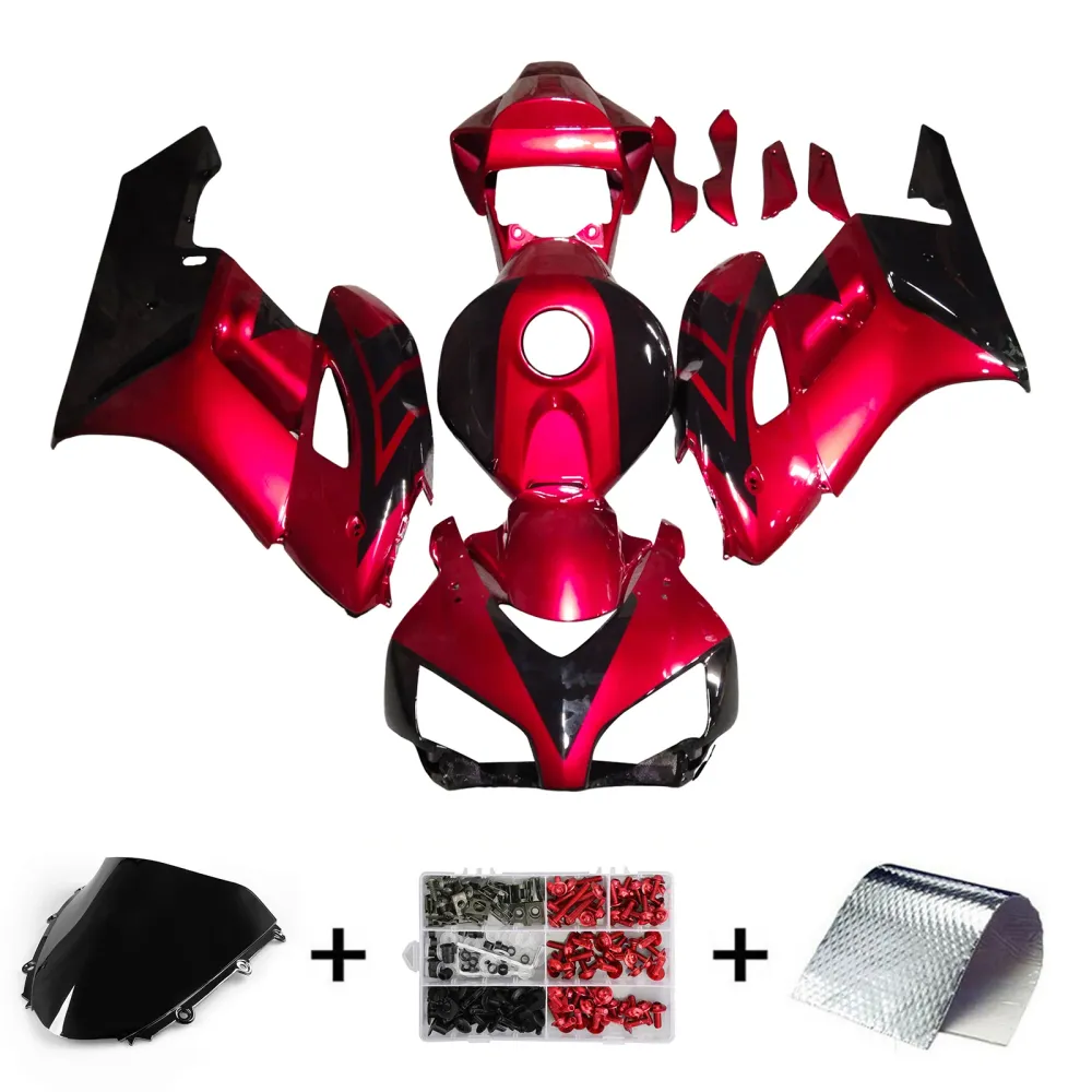 Amotopart 2004-2005 Honda CBR1000RR Blue & Silver Fairing Kit