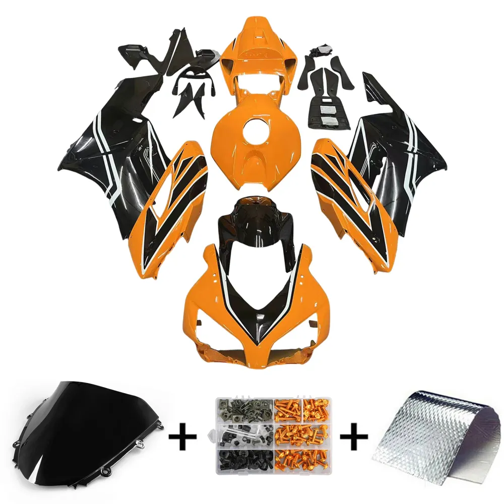 Amotopart 2004-2005 Honda CBR1000RR Yellow Black Fairing Kit