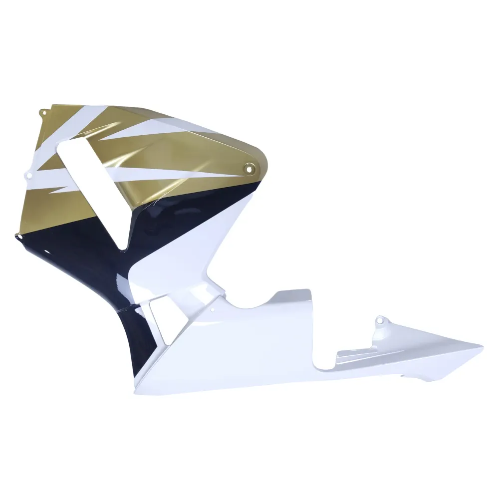 Amotopart 2005 2006 Honda CBR600RR Gold & White Fairing Kit