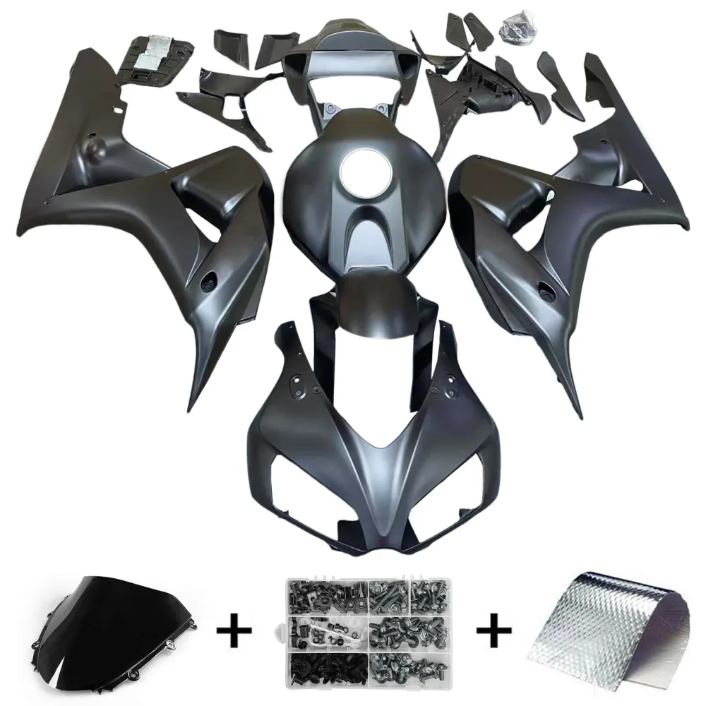 Amotopart 2006-2007 Honda CBR1000RR Black & Red met lijnbeurskit