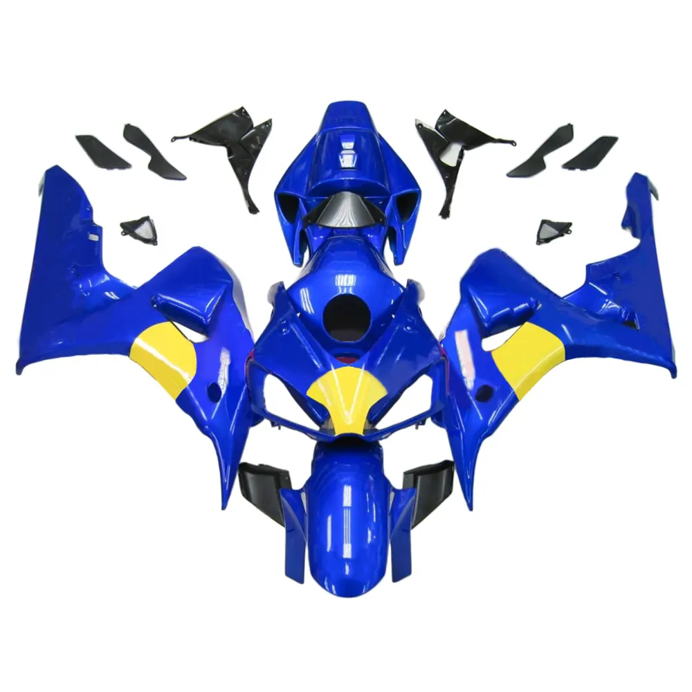 Amotopart 2006-2007 Honda CBR1000RR kuip blauw geel set