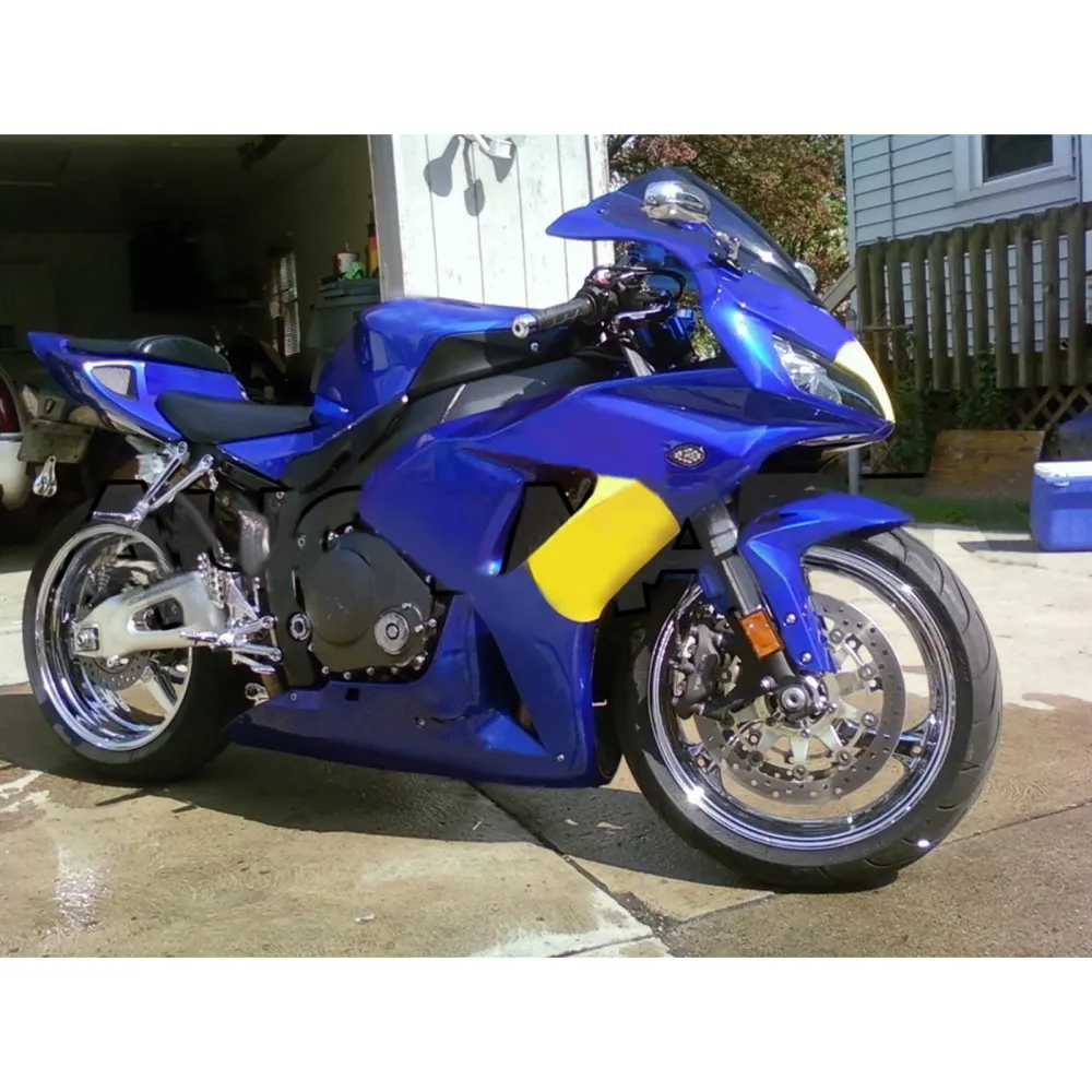 Amotopart 2006-2007 Honda CBR1000RR kuip blauw geel set