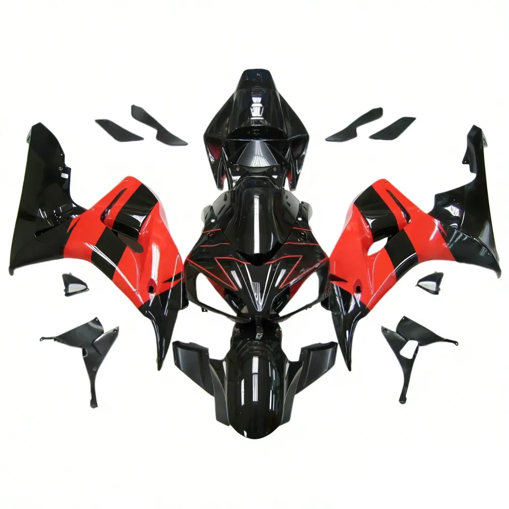 Amotopart 2006-2007 Honda CBR1000RR kuip rood-zwarte set