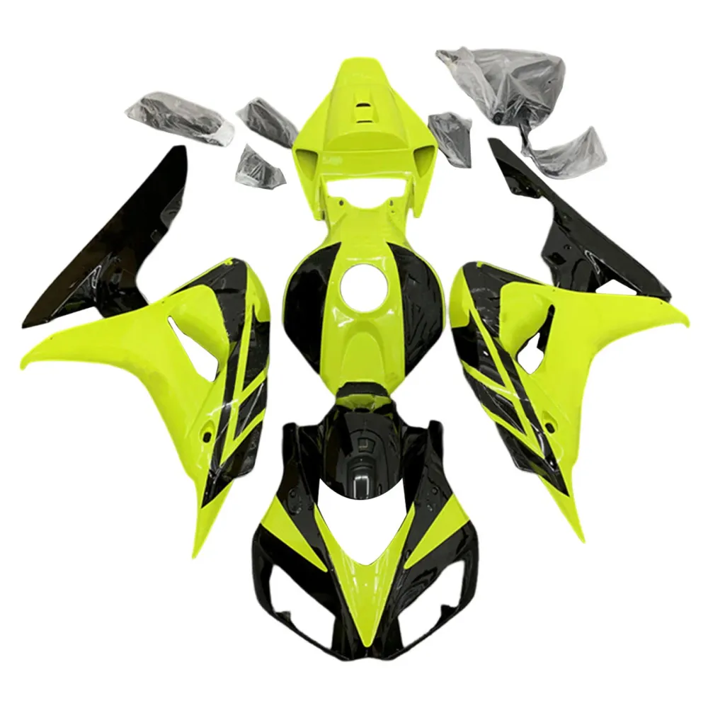 Amotopart 2006-2007 Honda CBR1000RR Yellow & Black Fairing Kit