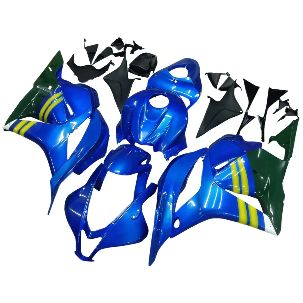 Amotopart 2009-2012 Honda CBR600RR Blue & Green Fairing Kit