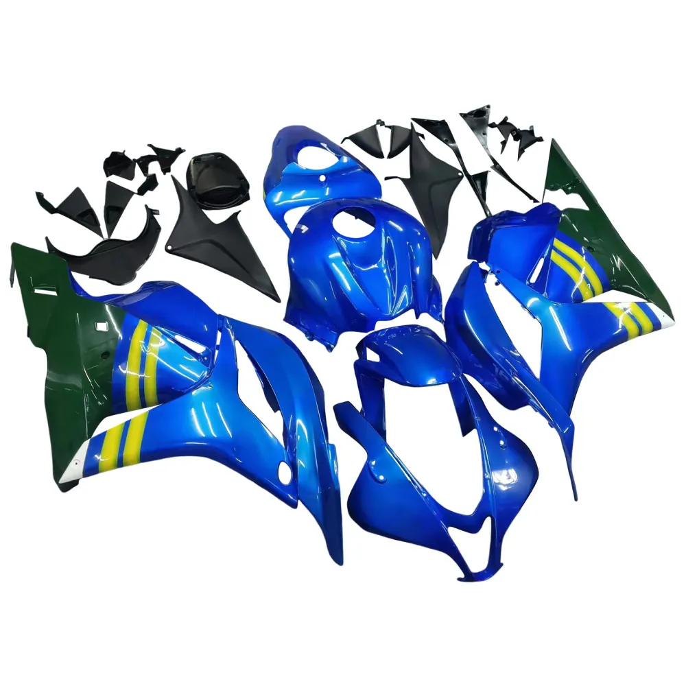 Amotopart 2009-2012 Honda CBR600RR Blue & Green Fairing Kit