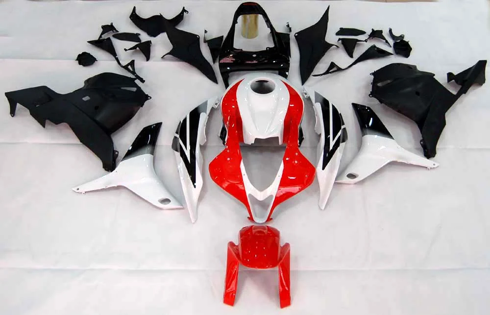 Amotopart 2009-2012 Honda CBR600RR Red & White Fairing Kit