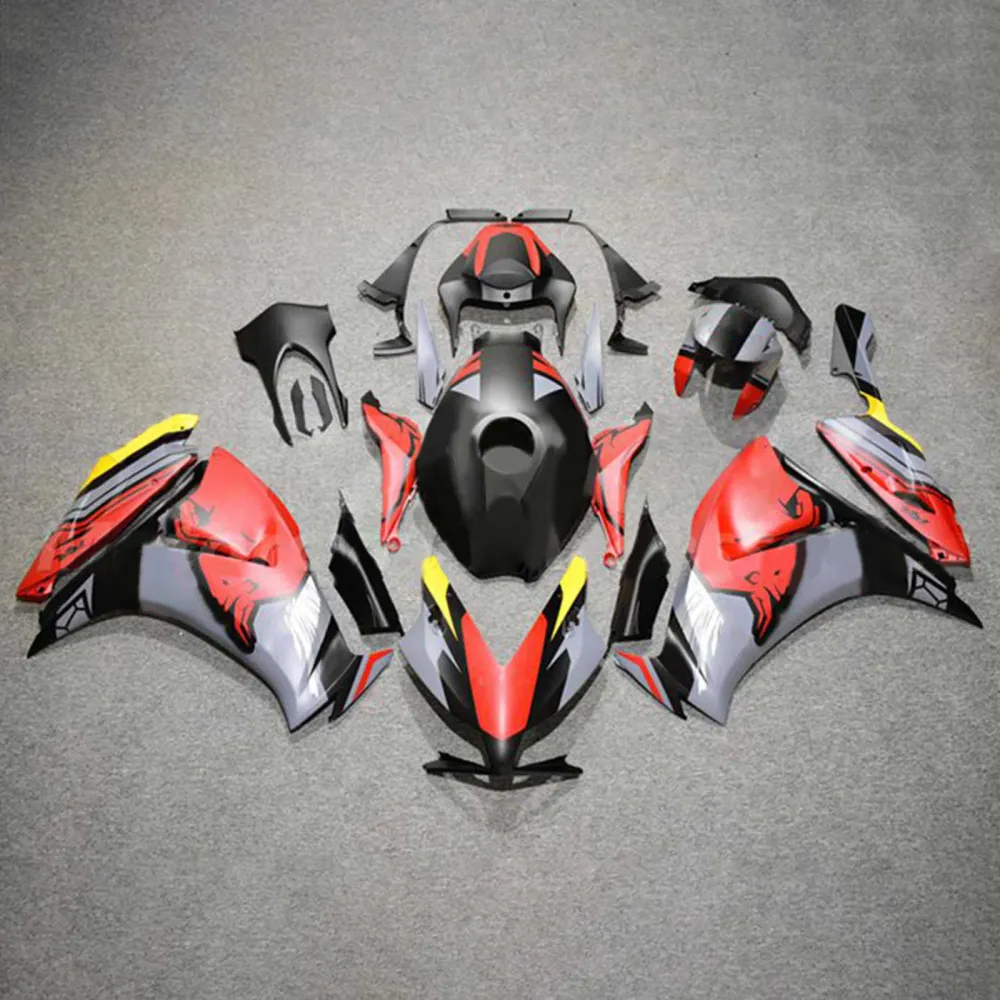 Amotopart 2012-2016 CBR1000RR Honda Red & Gray Fairing Kit