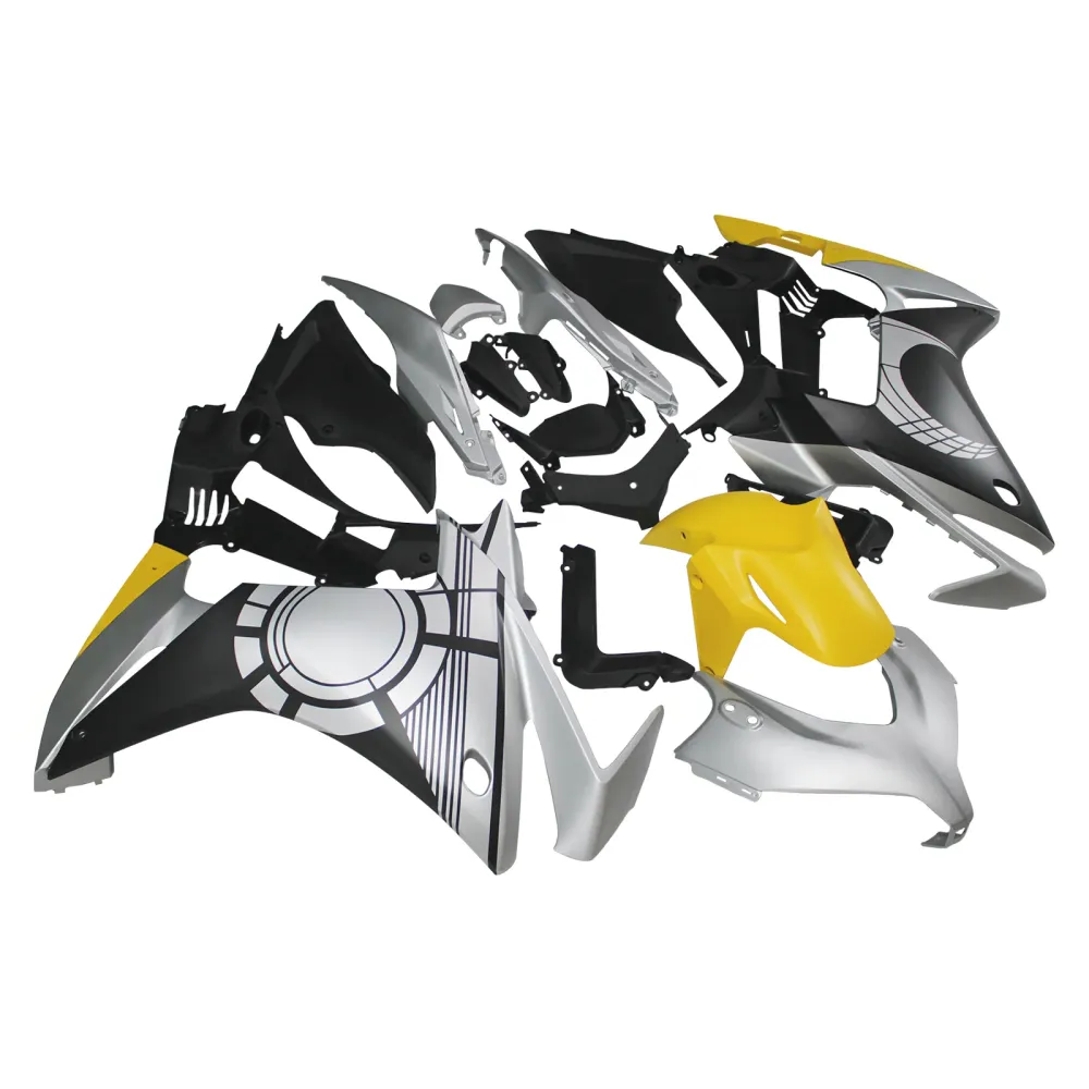 Amotopart 2013-2015 CBR500R Honda Gray & Yellow Fairing Kit