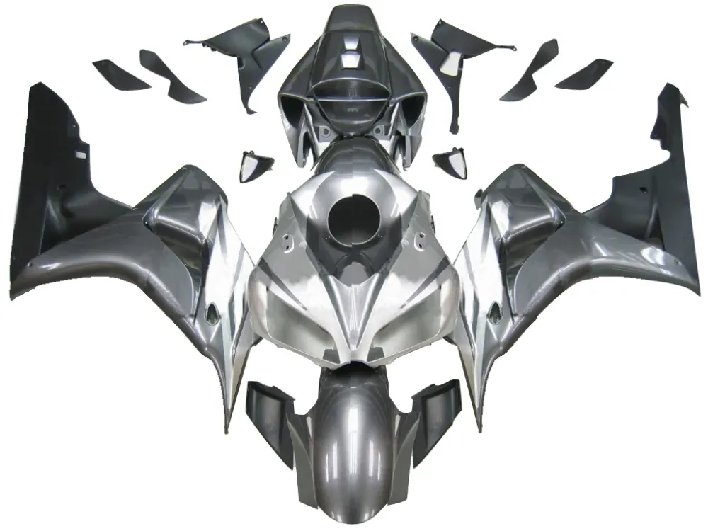 Amotopart Stroomlijnkappen Honda 1000RR 2006-2007 Kuip Zilver 2-Tone CBR Racing Kuipset
