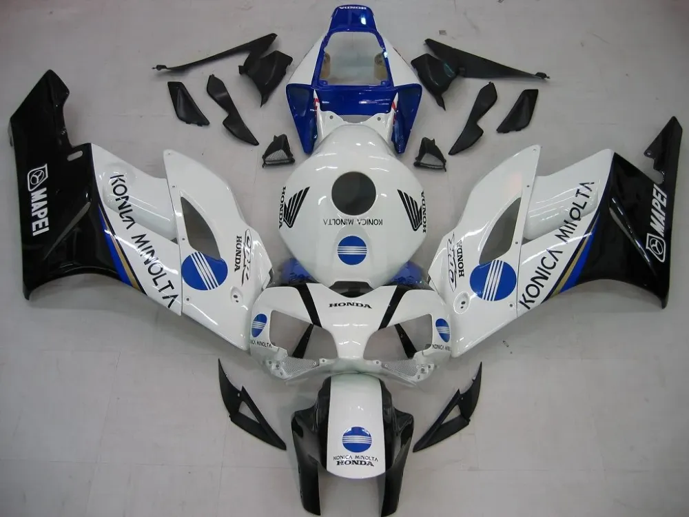 Amotopart Stroomlijnkappen Honda CBR1000RR 2004-2005 Kuip Wit Konica Minolta Racing Kuipset