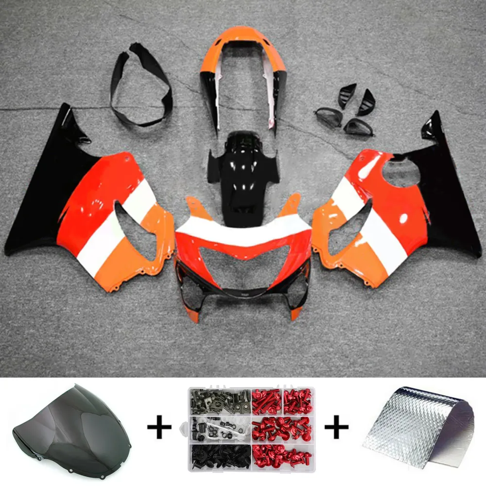 Amotopart Style 3-kuipset voor Honda CBR600 F4 1999-2000, rood-blauw